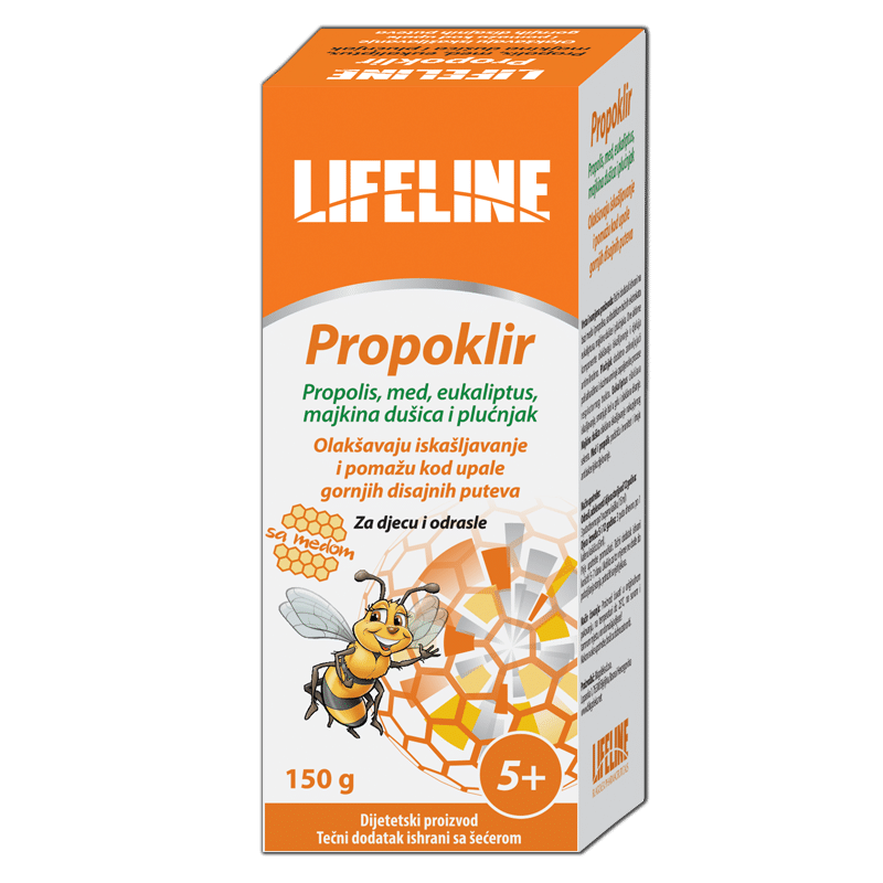 Propoklir sipup med, propol, eukal, majčin, plućnjak 150ml