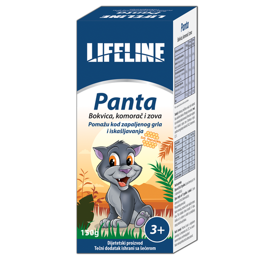 Panta sirup bokvica, komorač i zova sa medom 150ml